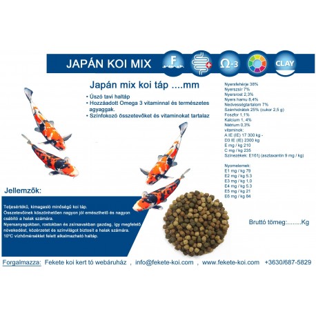 Koi Food Japonez Mix...