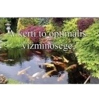 Calitatea optimă a apei din iazul de grădină.